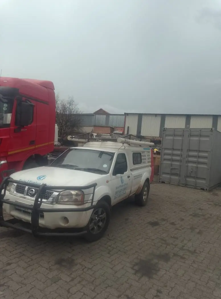 MasterP Plumbers branded vehicle on site