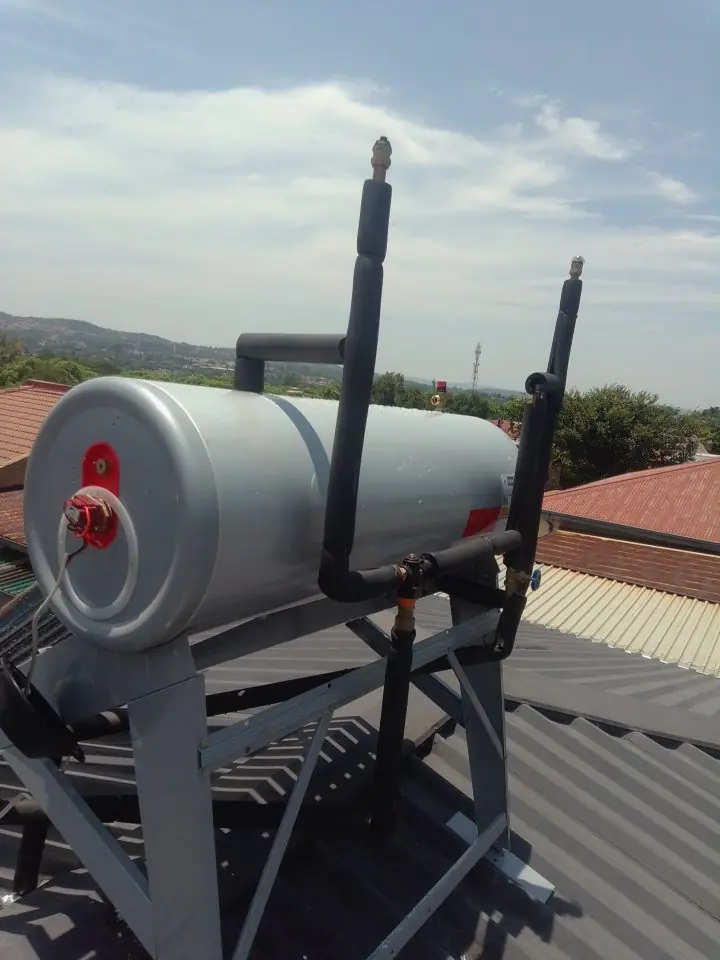 Solar geyser unit ready for installation